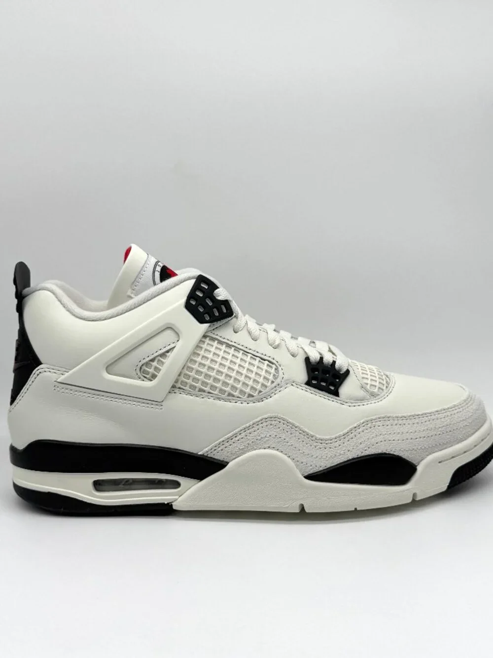 Air Jordan Retro 4 Flight Club Sail Black Shoes Sz 12 New w/ Marks IM4002-100